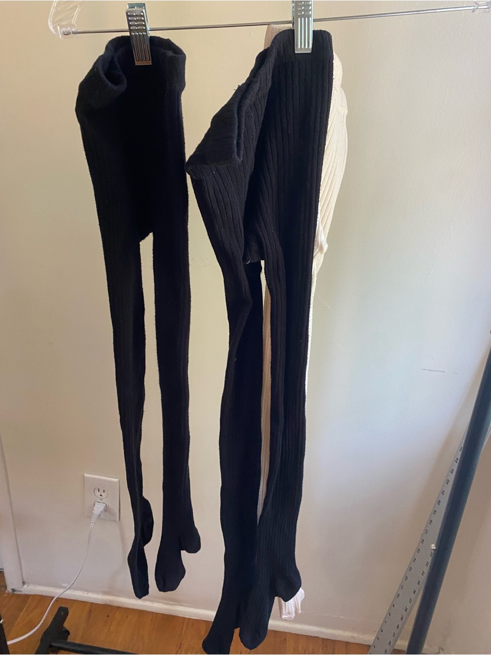 H&M Girls Ribbed Footed Tights 3-Pair Bundle 6X-8